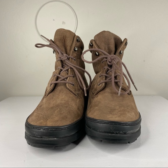 Keds OutDoor Brown Leather Lace Up Ankle Boots - Picture 3 of 11